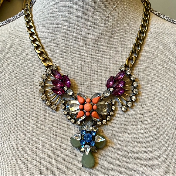 J. CREW Stunning Multicolored Necklace - Picture 2 of 5
